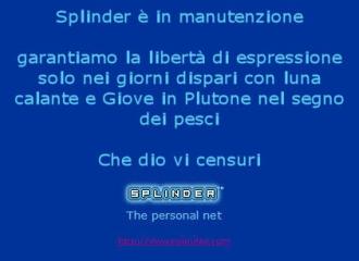 Splinder censura