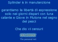 Splinder censura