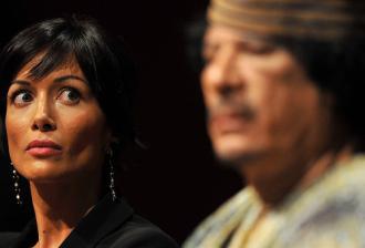 Gheddafi in compagnia della Carfagna