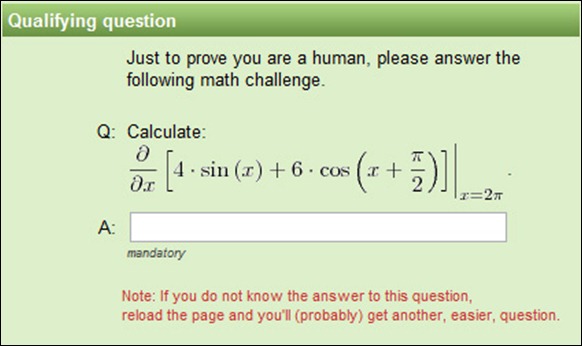 Captcha assurdo
